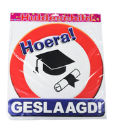 Geslaagd Deurbord Verkeersbord